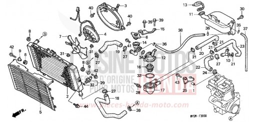 RADIATEUR CB500SX de 1999